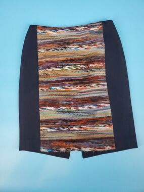 Womens Pencil Skirt Knee Length Zipped Stretch W By Worth sz 0